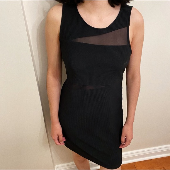 Black Mesh Mini Dress - Picture 4 of 6